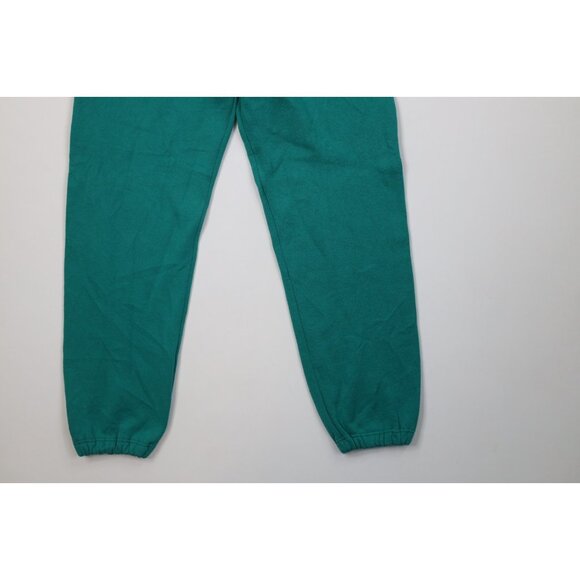 Vtg 80s 90s Russell Athletic Mens Medium Faded Blank Sweatpants Joggers Teal USA - Picture 12 of 13